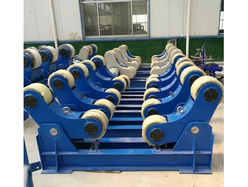 河北高總驗收操作機配滾輪架完畢